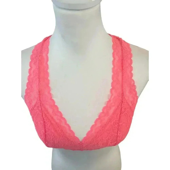 victoria secret pink lace bralette size medium - Picture 5 of 6